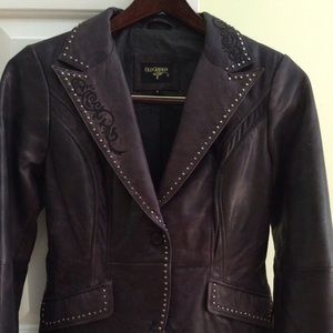 Old gringo leather jacket blazer.  NEW never worn
