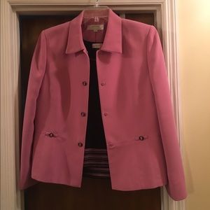 Beautiful pink Tahari jacket and sweater top combo
