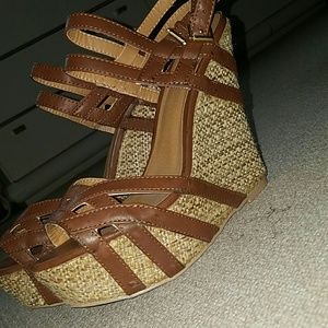 Brown Wedge Sandals