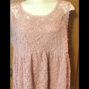 Summer lace baby doll top