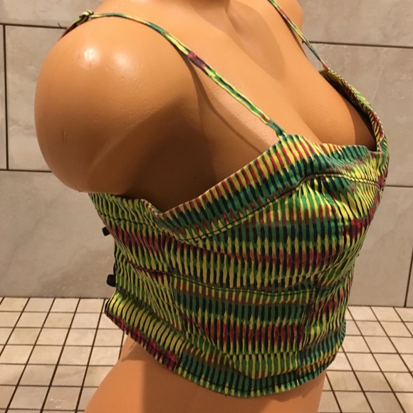 Multi Color Crop Top - Picture 2 of 4