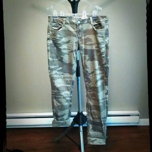 Denim Camo Crops/Pants