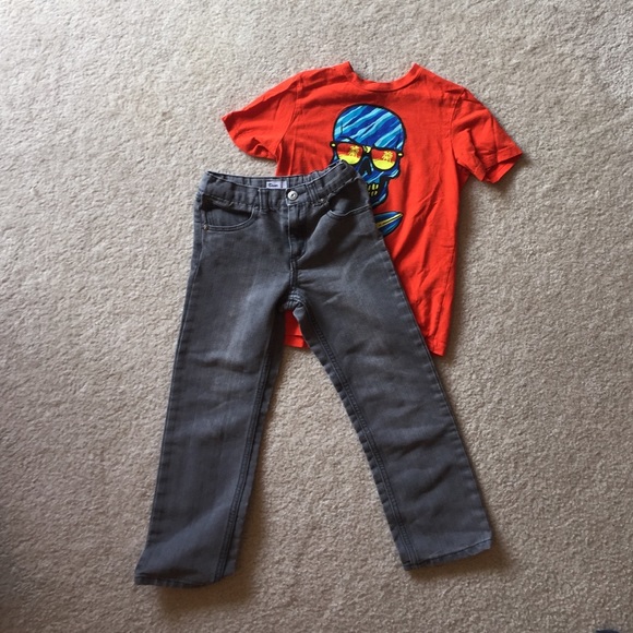 Boys Epic Threads Distresses Gray Jeans