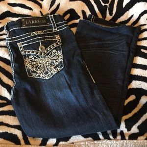 💟 LA Idol Dark Wash Capri Size 13 w/Stretch LN 💟