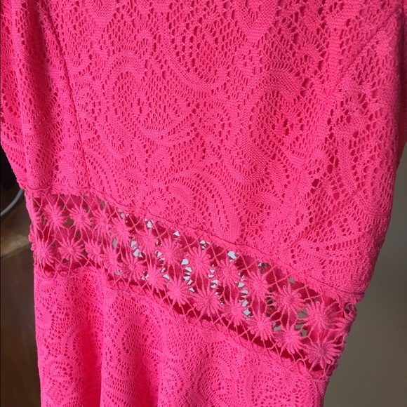 NWOT Pink Lace Dress - Picture 2 of 3