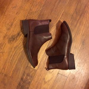 Brown ankle boots