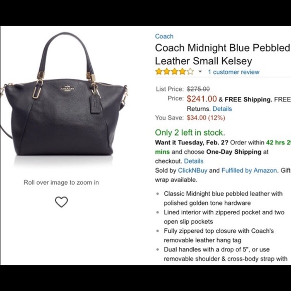 Coach purse - Picture 2 of 2
