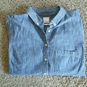 GAP Women's XL jean shirt chambray