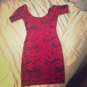 MARVEL COMICS FORM FITTING DRESS