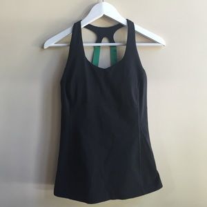 LUCY black slim fit yoga workout tank top small