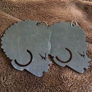 Afrocentric earrings.