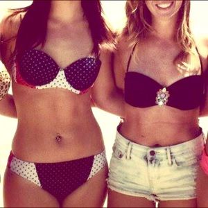 Polka dot ADORABLE bikini!!