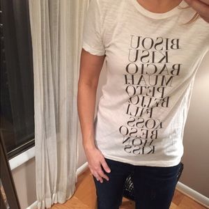 J Crew Kiss Kiss Gallery Tee