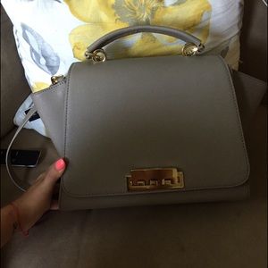 ZAC POSEN EARTHA SAFFIANO LARGE LEATHER BAG