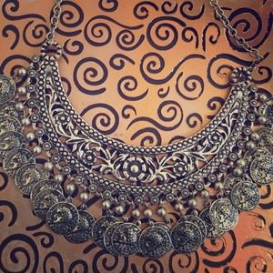 Antique Moroccan Coin Necklace