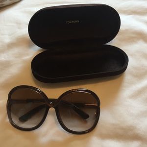 Tom Ford Rhi Acetate Round Frame Sunglasses