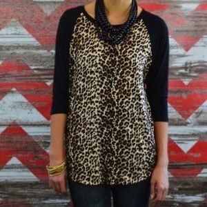 Zig Zag Striple "Go Wild" Baseball Tee