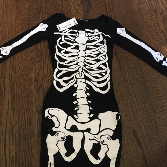 New with tags Halloween skeleton dress