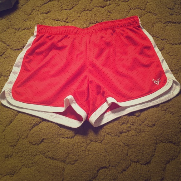 NEVER BEEN WORN red athletic Justice shorts - Picture 1 of 3