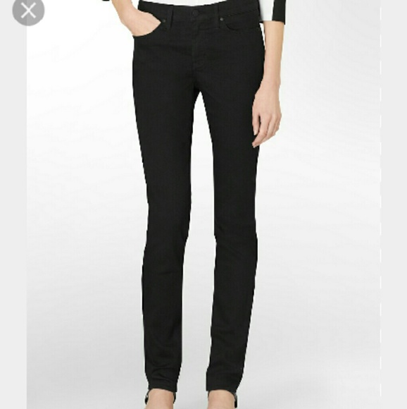 Calvin Klein Black Mid Rise Super Skinny