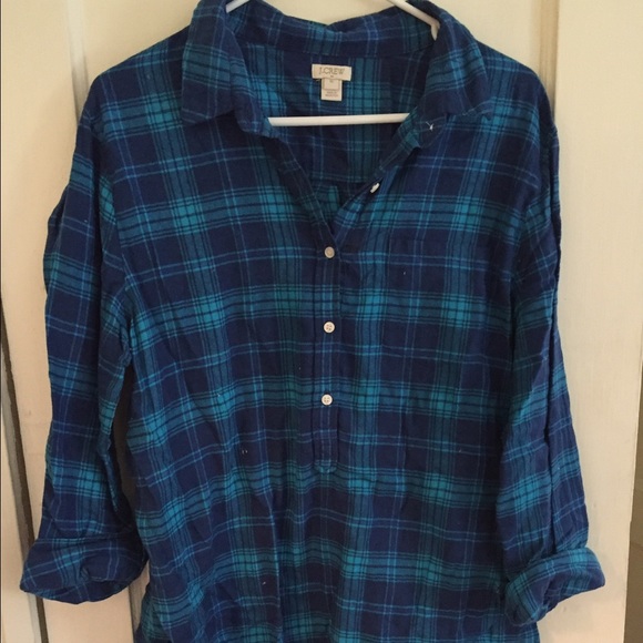 Jcrew women's XL flannel shirt