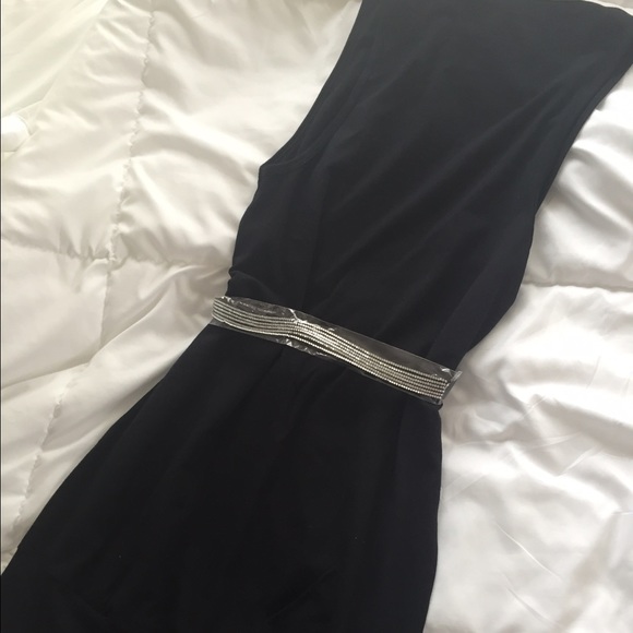LIKE NEW black stretch cotton dress