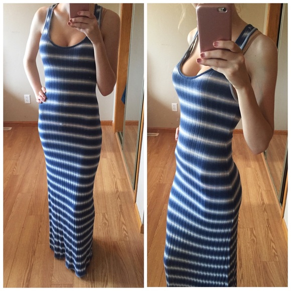 Casual Striped Maxi Dress - Picture 2 of 2