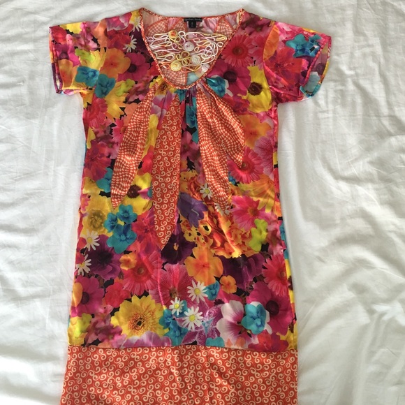 Printed silk Dress