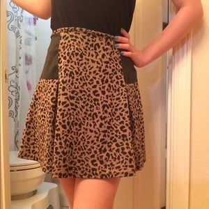 Leopard print skater skirt from Urban Outfitters