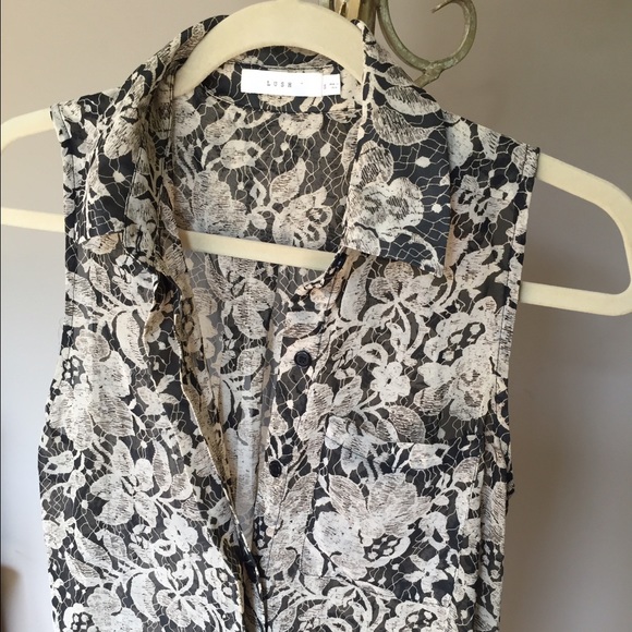 High Low Sleeveless Blouse - Picture 2 of 3