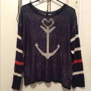 Fun nautical sweater perfect for fall.
