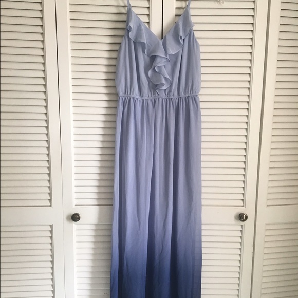 Lauren Conrad Ombré Ruffle Maxi Dress