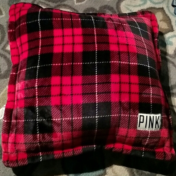 Pink Victoria S Secret Other Victoria Secret Pink Plaid Sherpa