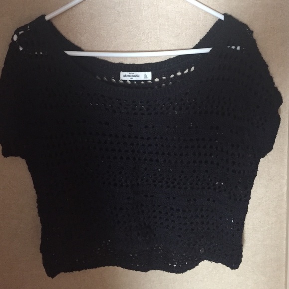 Navy Blue abercrombie kids Open Knit Sweater
