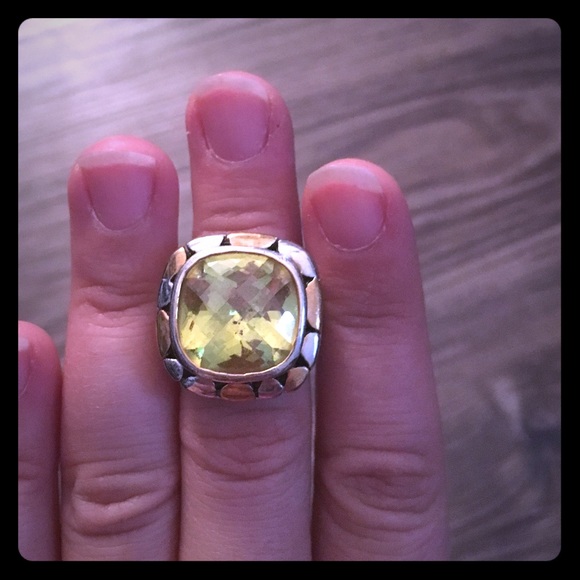 Faux David Yurman peridot ring
