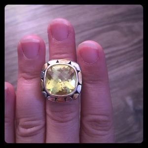 Faux David Yurman peridot ring