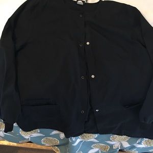 Black scrub jacket