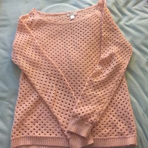 Loft sweater coral/light link color, Sz. Medium