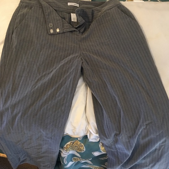 Gray pin stripe