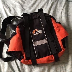 Orange Lowe Alpine pack