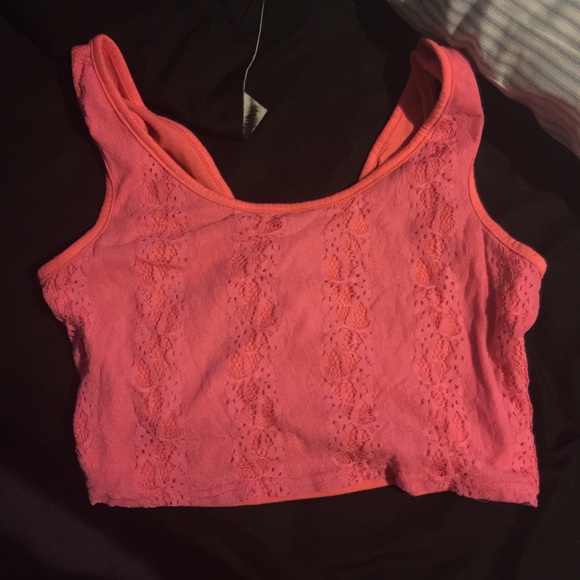 hot pink crop top