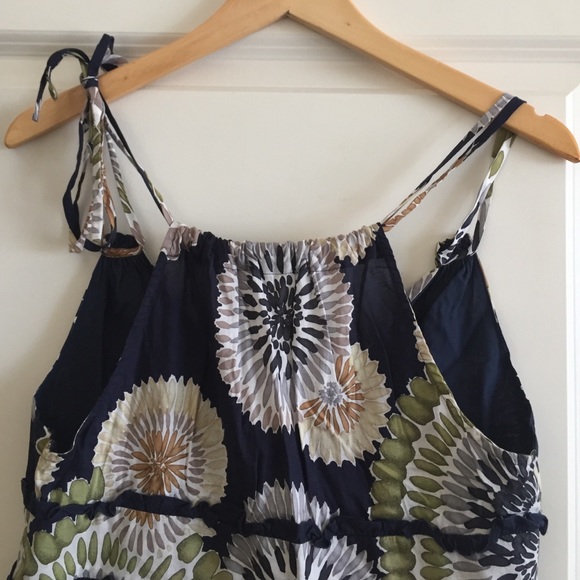 BCBGMaxazria Navy Floral Tank Top - Picture 4 of 4