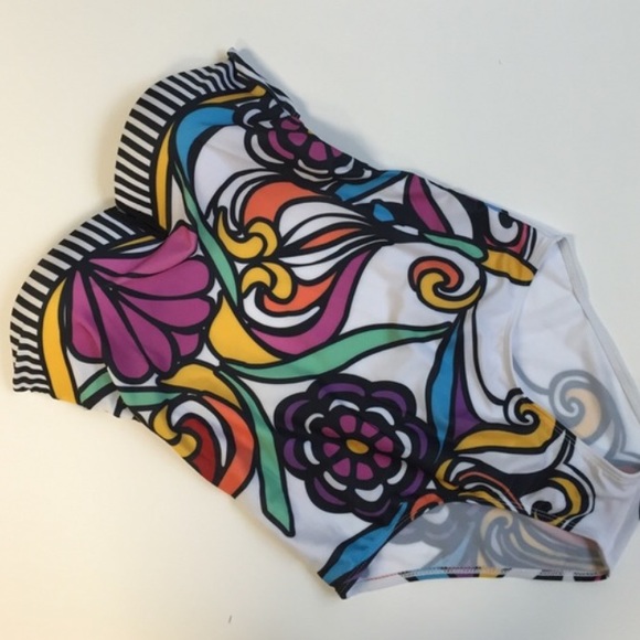 Floral swimming suit one piece sw123 - Picture 3 of 4