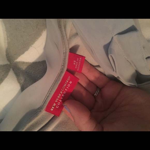 New York and Company Silver Sequin Tank - Picture 3 of 3