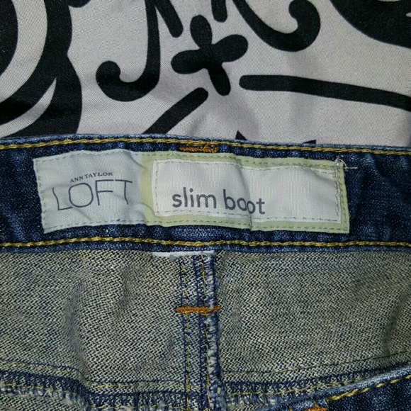 Ann Taylor Loft slim Boot Jeans - Picture 3 of 4