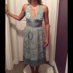Silk halter dress