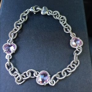 Judith Ripka diamond heart bracelet