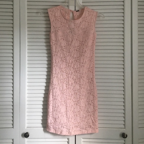 Pink Lace Bodycon Dress