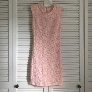 Pink Lace Bodycon Dress