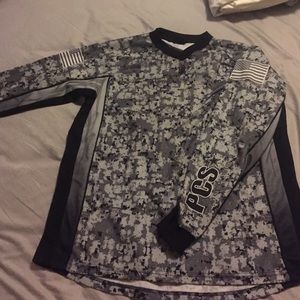 Grey camo paintball shirt